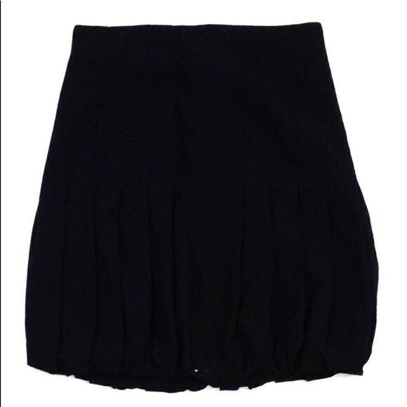 EUC Akris Punto wool pleated bubble hem skirt sz 6 - Picture 3 of 6